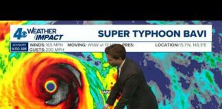 Tracking Super Typhoon Bavi