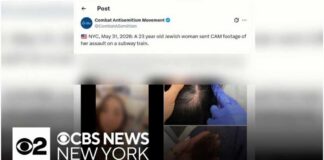 Video shows Jewish woman attacked on NYC subway train